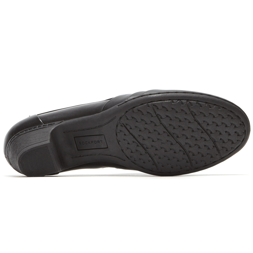 Rockport Womens Slip-On Black - Cobb Hill Abbott - UK 268-ESYBJG